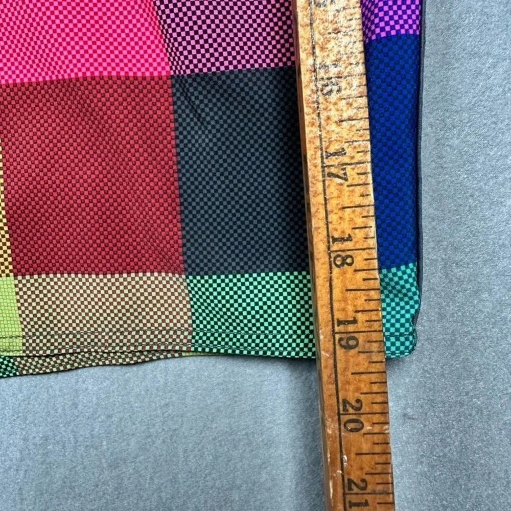 American Eagle Board Shorts Mens Medium Multicolor Plaid Swim Trunks Surf Berach